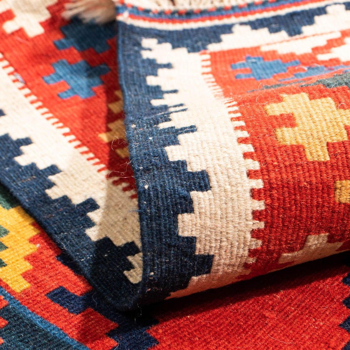 Kelim Teppich - Oriental 113 x 110 cm - rot