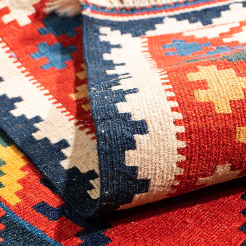 Kelim Teppich - Oriental 113 x 110 cm - rot