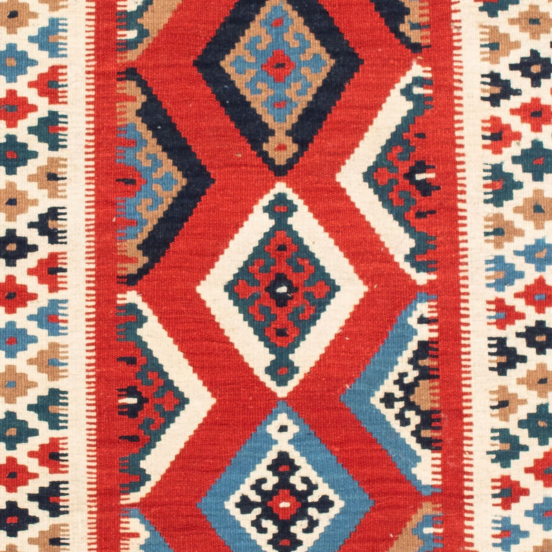 Kelim Teppich - Oriental 105 x 102 cm - rot