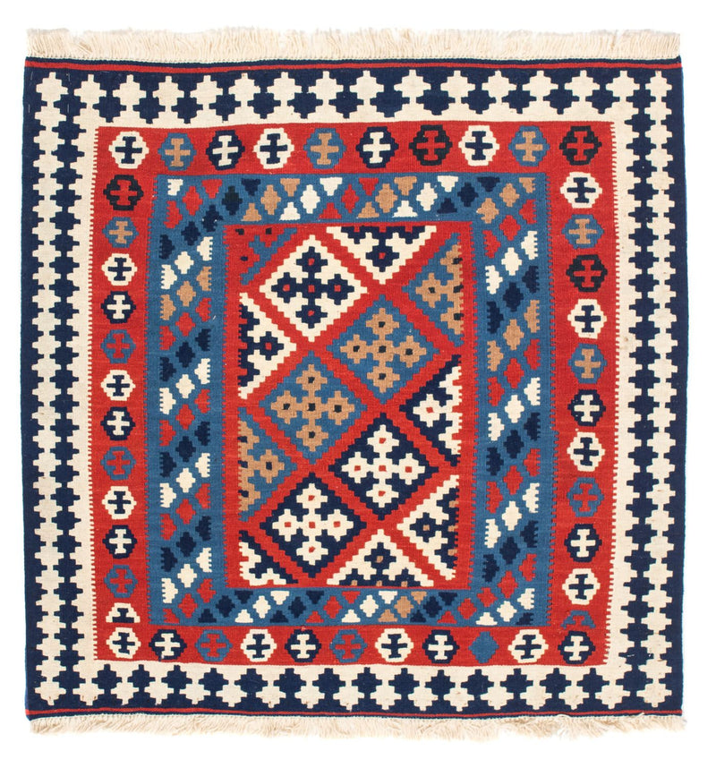 Kelim Teppich - Oriental 103 x 101 cm - rot