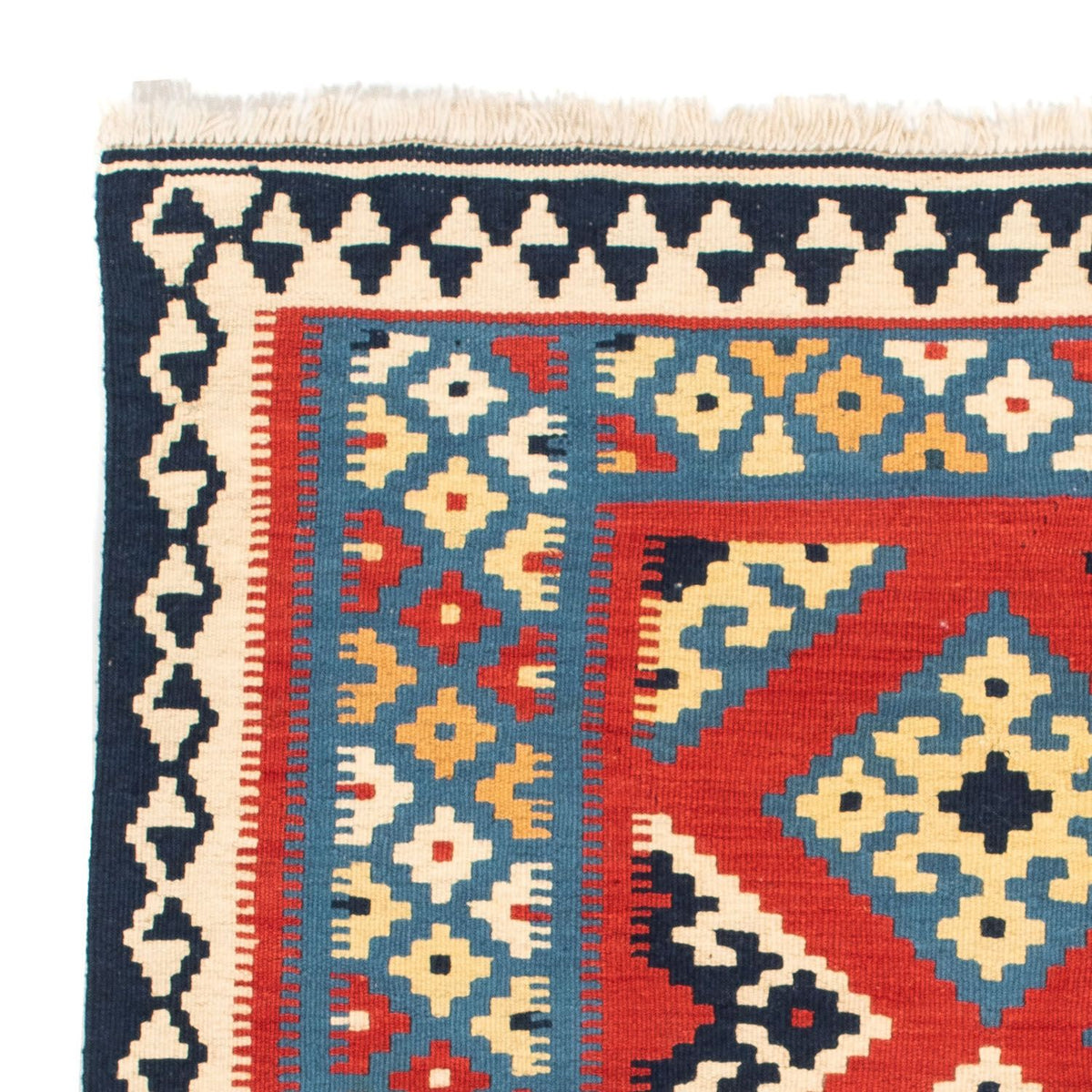 Kelim Teppich - Oriental 105 x 105 cm - rot