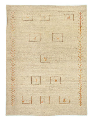 Gabbeh Teppich - Perser 188 x 139 cm - beige