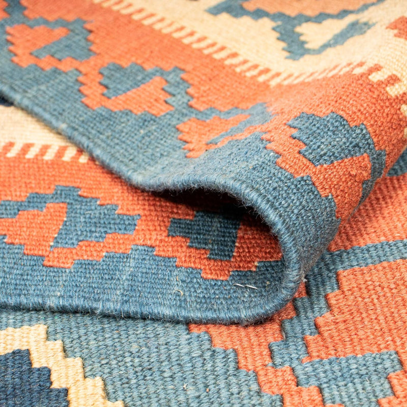 Kelim Teppich - Oriental 212 x 198 cm - blau