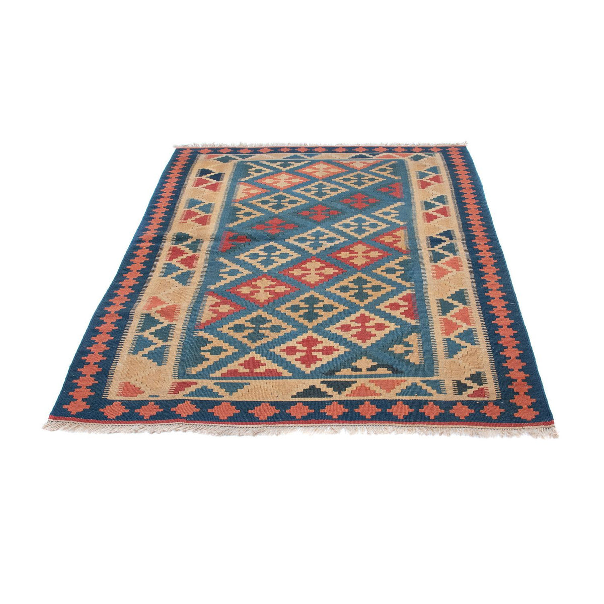 Kelim Teppich - Oriental 168 x 118 cm - blau