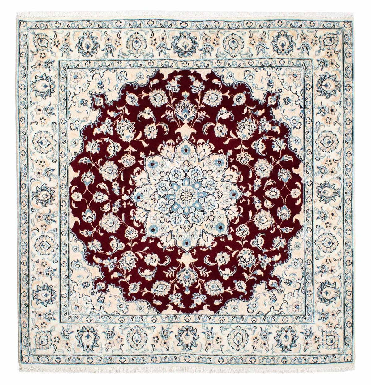 Perserteppich - Nain - Royal 154 x 143 cm Quadratischer Teppich