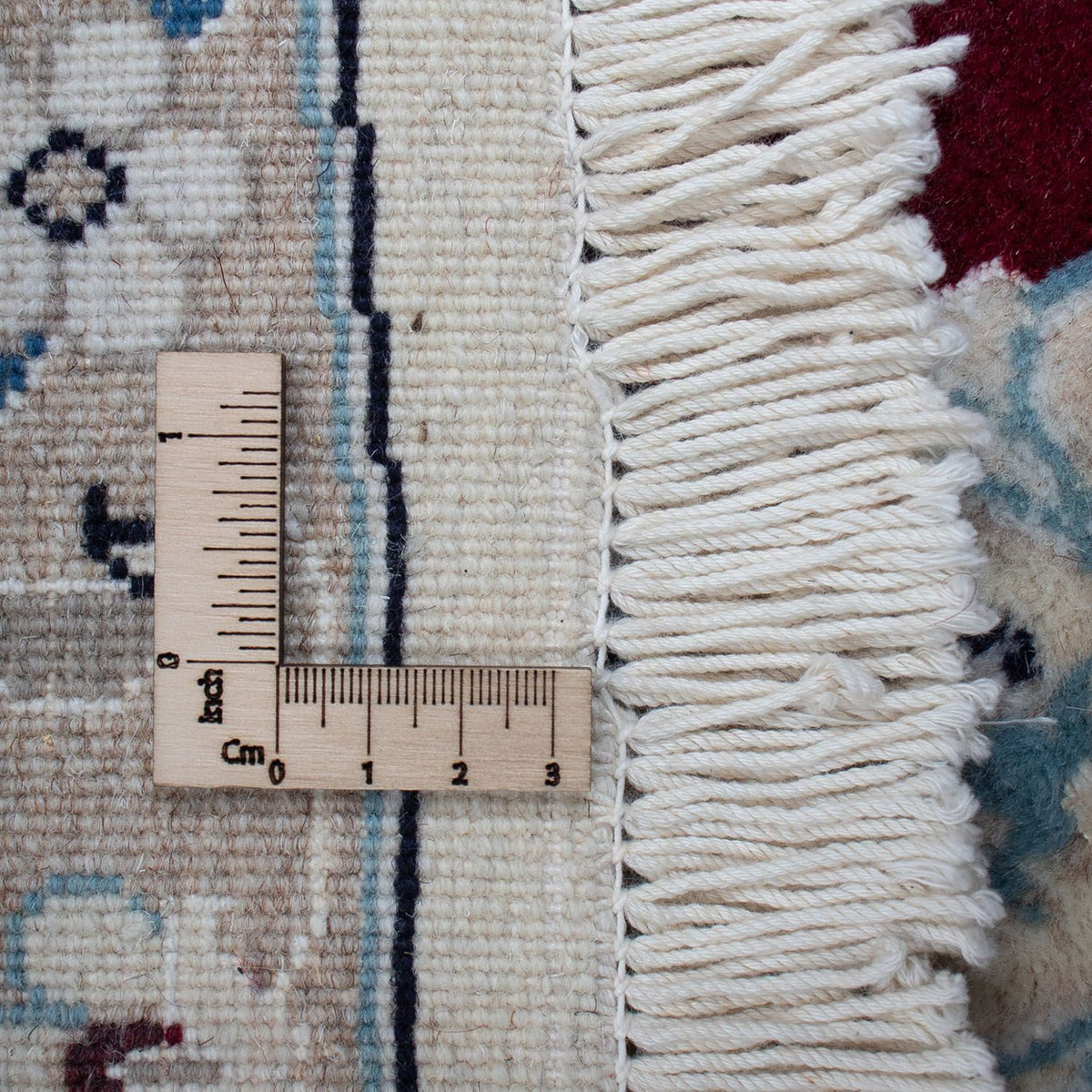 Perserteppich - Nain 240 x 240 cm - dunkelrot