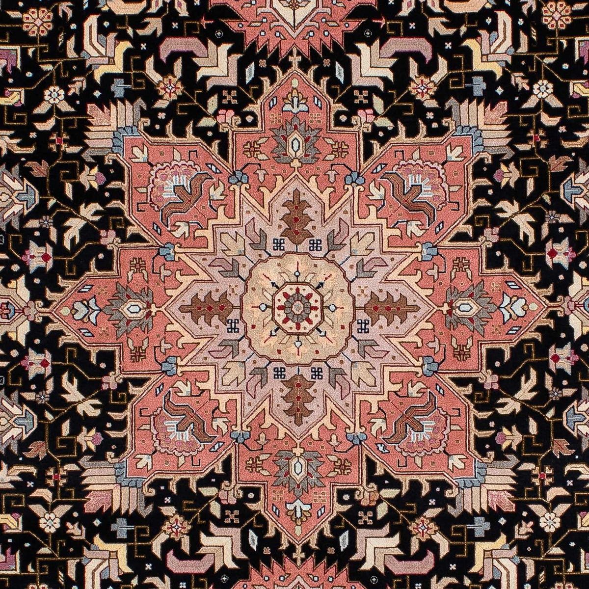 Perserteppich - Täbriz - Royal 196 x 152 cm - dunkelblau