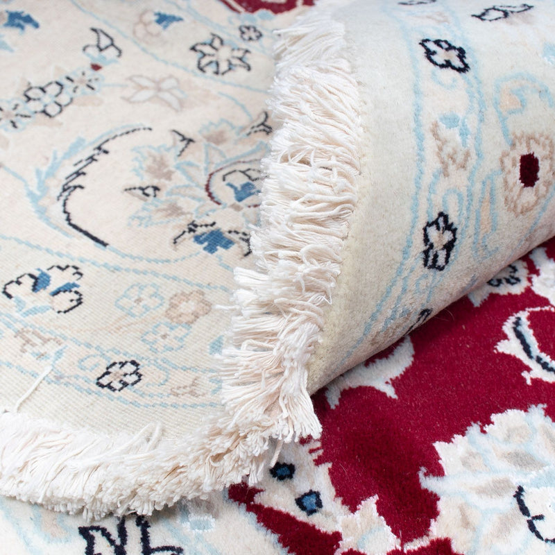 Perserteppich - Nain 295 x 295 cm - dunkelrot