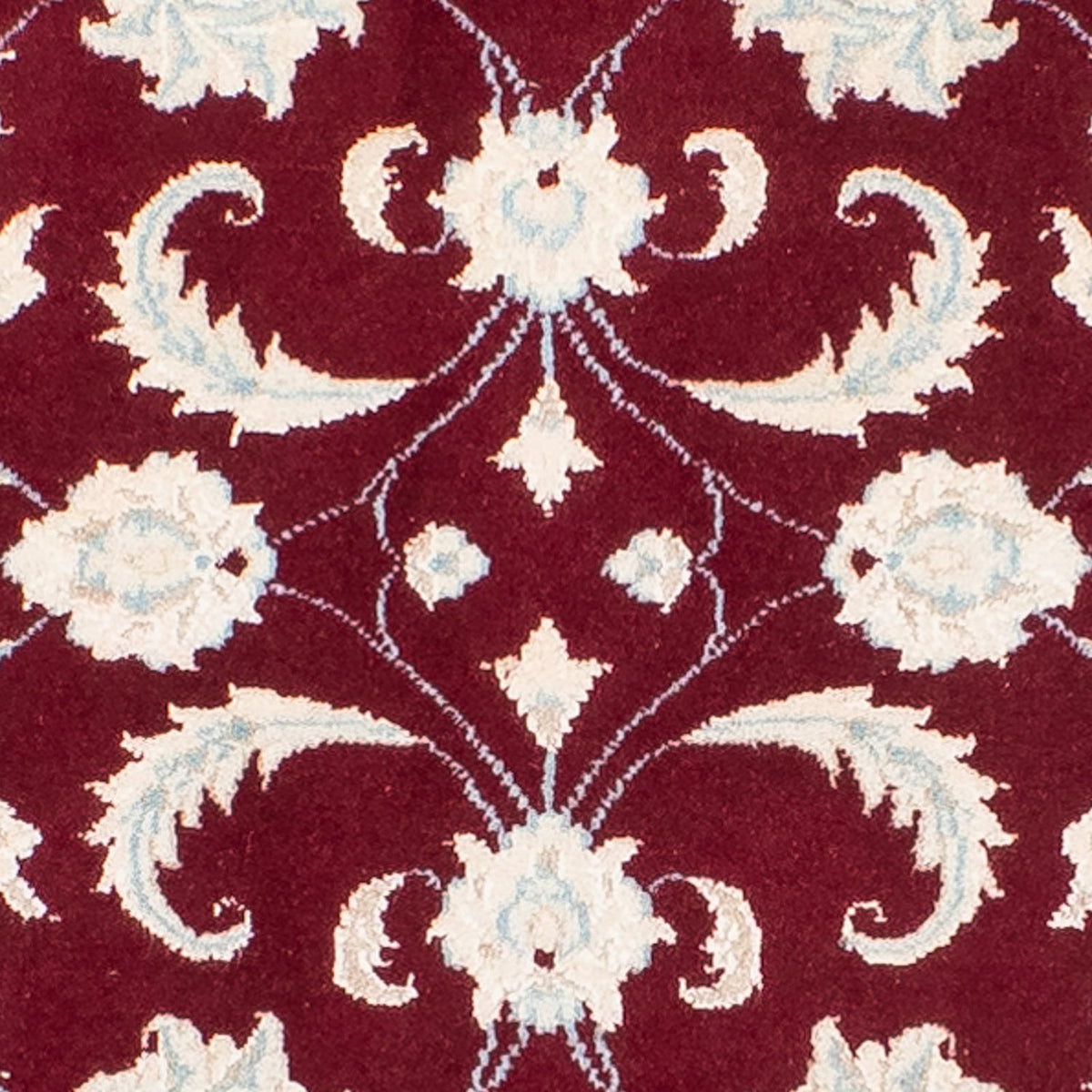 Perserteppich - Nain 398 x 84 cm - dunkelrot
