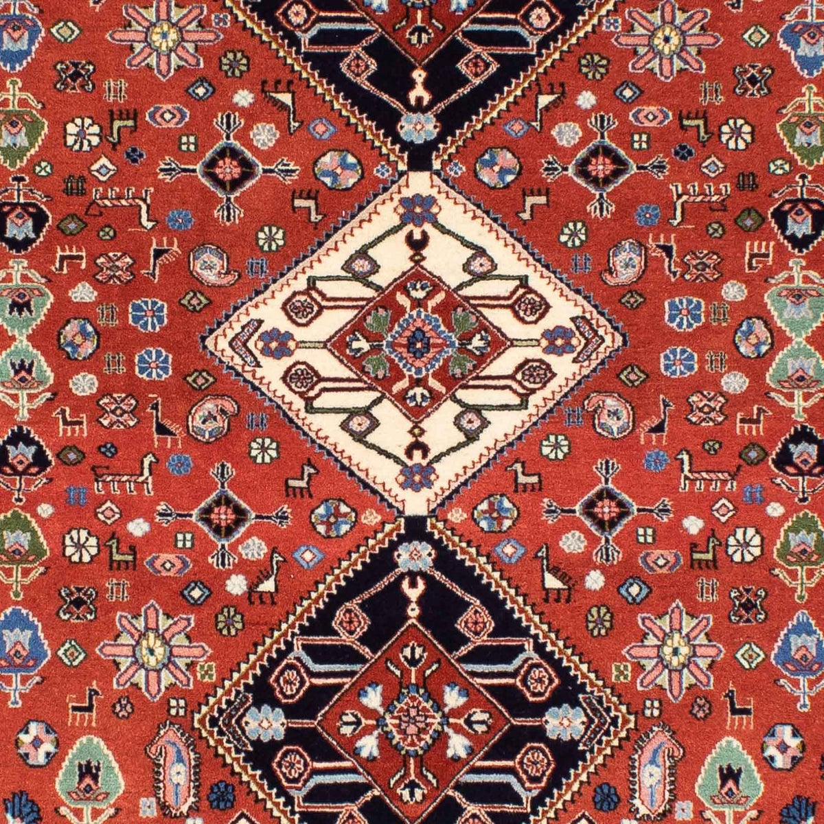 Gabbeh Teppich - Kaschkuli Persern 194 x 156 cm