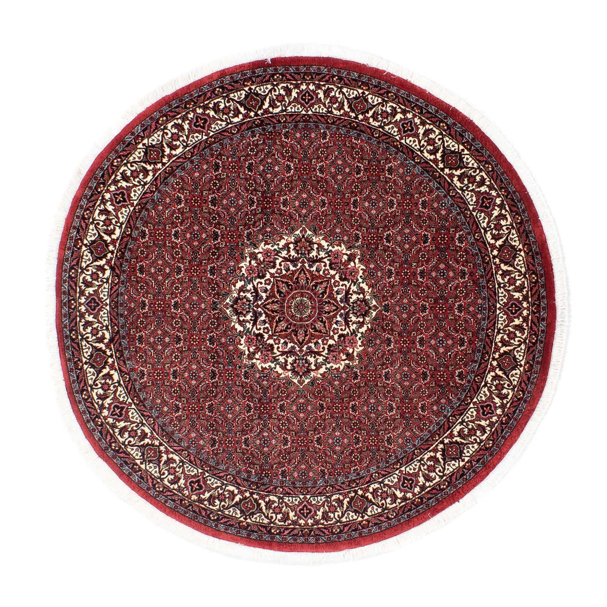 Perserteppich - Bidjar 150 x 150 cm - dunkelrot