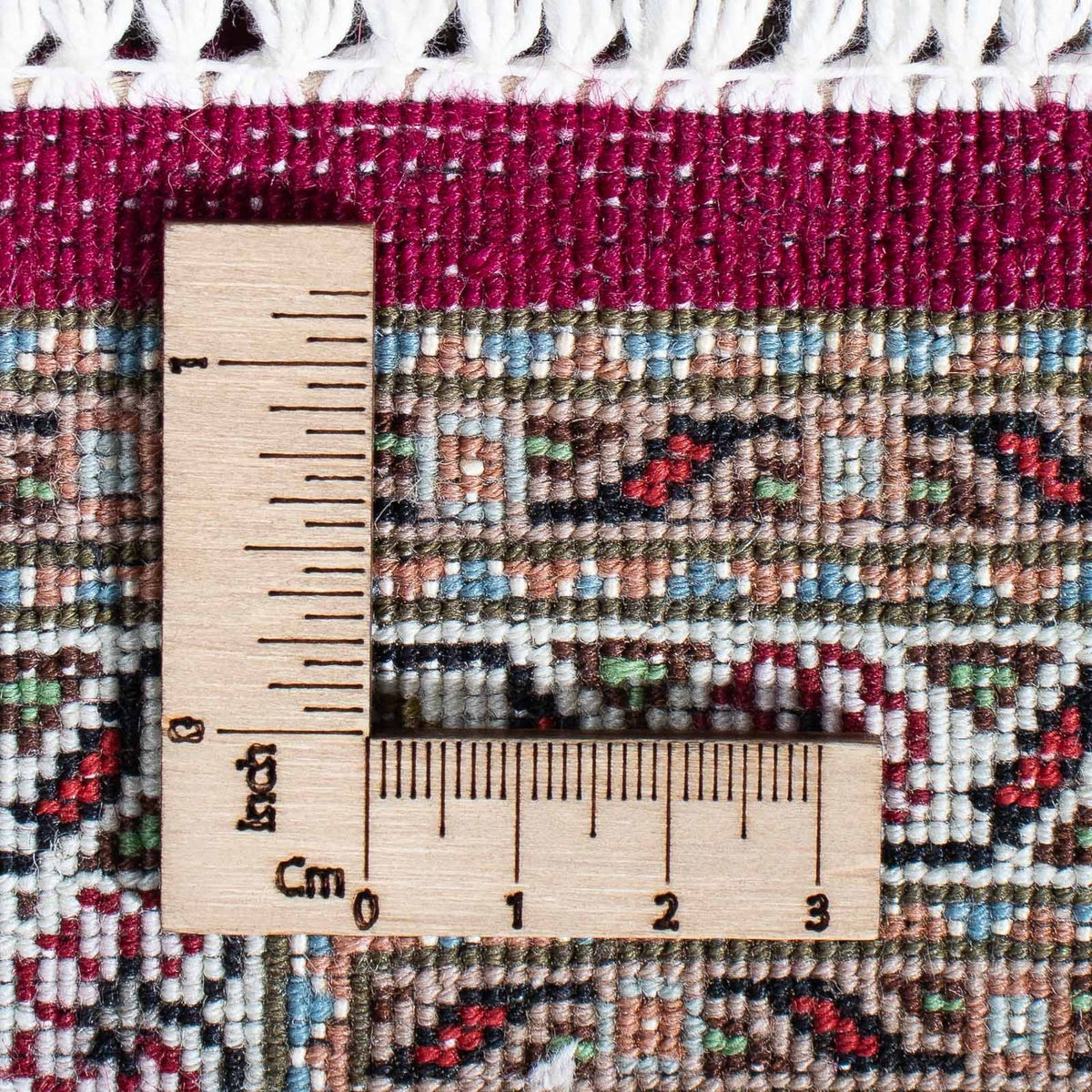 Perserteppich - Täbriz 202 x 151 cm - dunkelrot