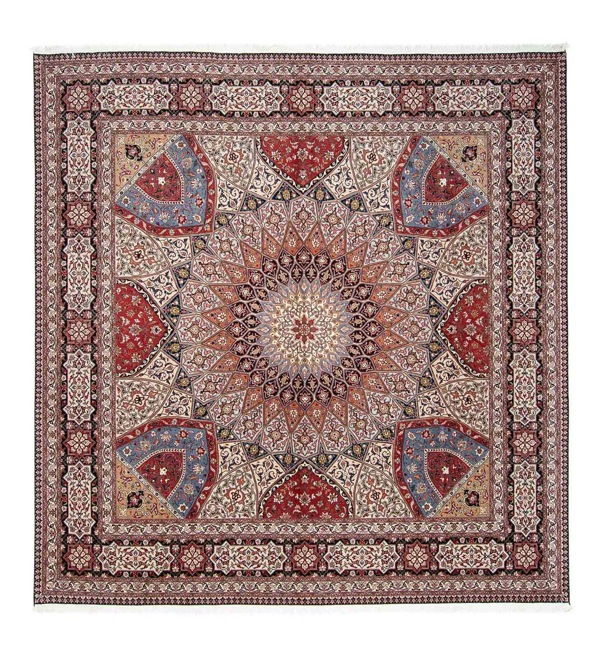 Perserteppich - Täbriz - Royal 300 x 298 cm Quadratischer Teppich