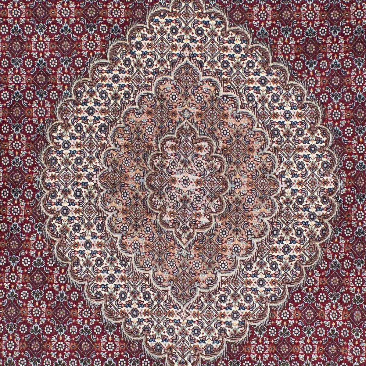 Perserteppich - Täbriz 210 x 152 cm - dunkelrot