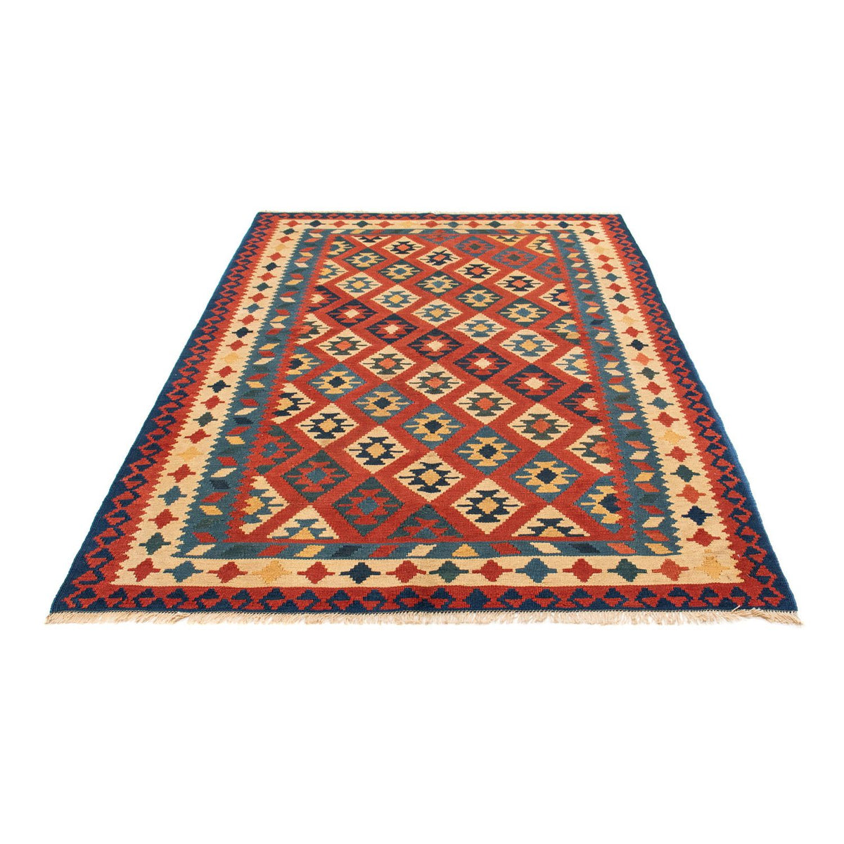 Kelim Teppich - Oriental 221 x 152 cm - mehrfarbig