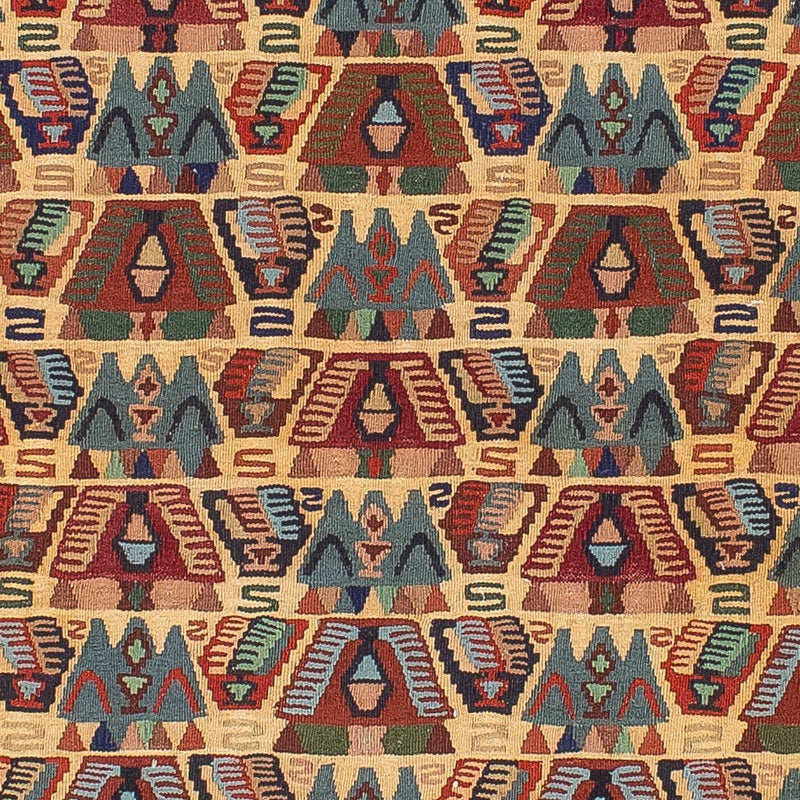 Kelim Teppich - Oriental 158 x 108 cm - hellbraun