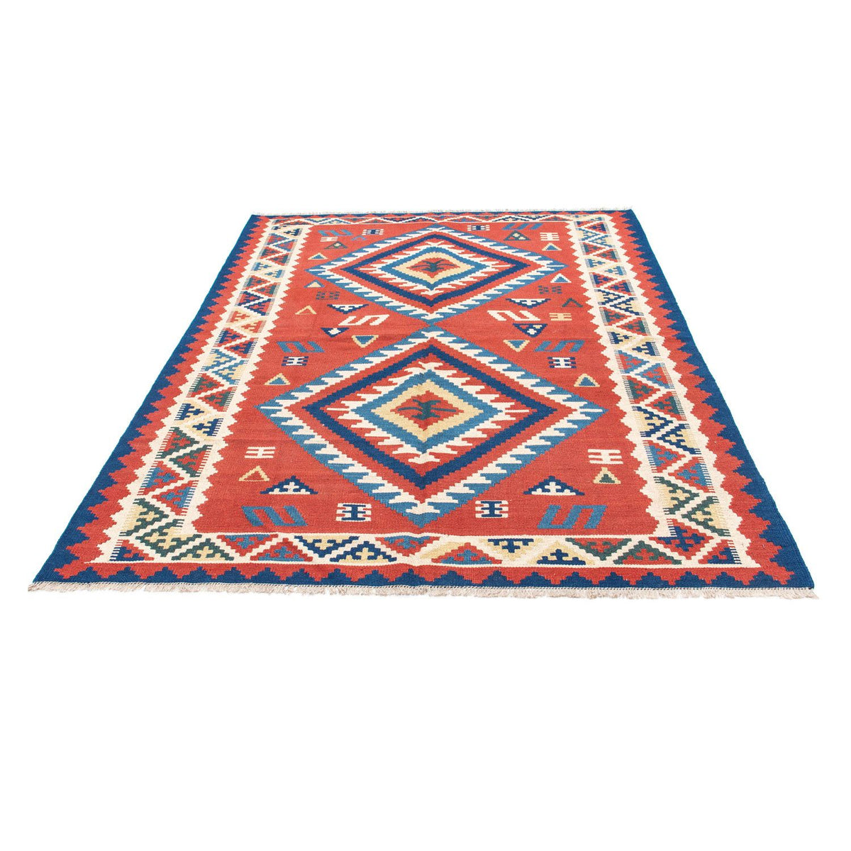 Kelim Teppich - Oriental 213 x 160 cm - rot