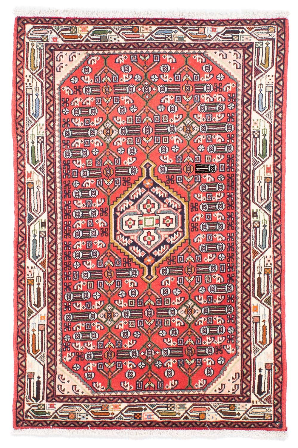 Perserteppich - Nomadic 148 x 102 cm - rot
