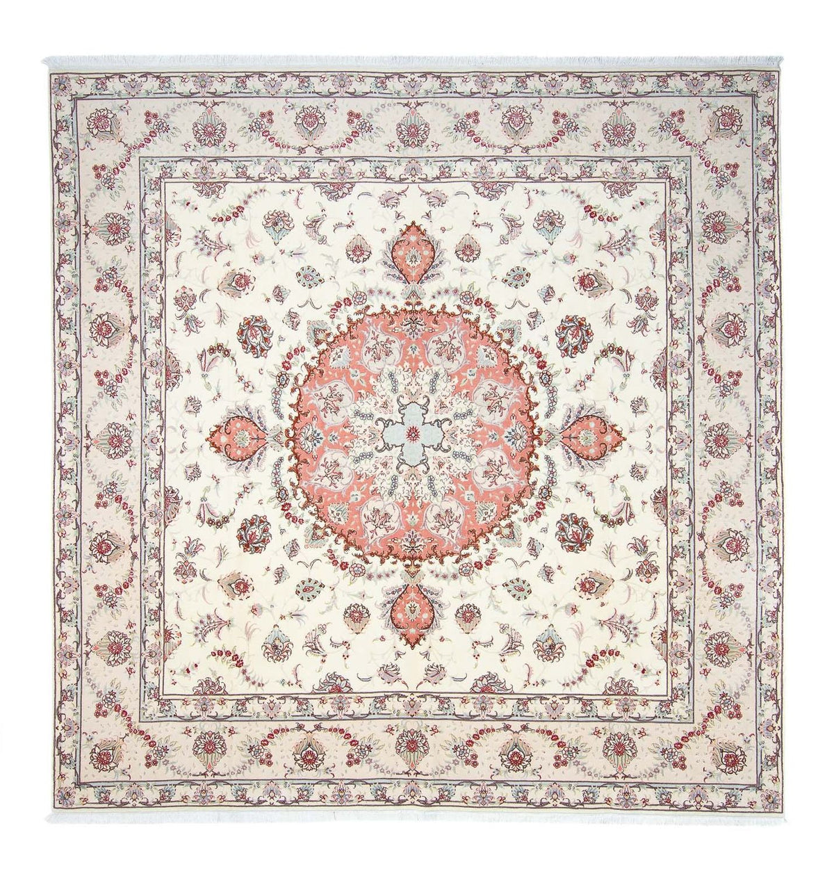 Perserteppich - Täbriz - Royal 309 x 295 cm Quadratischer Teppich