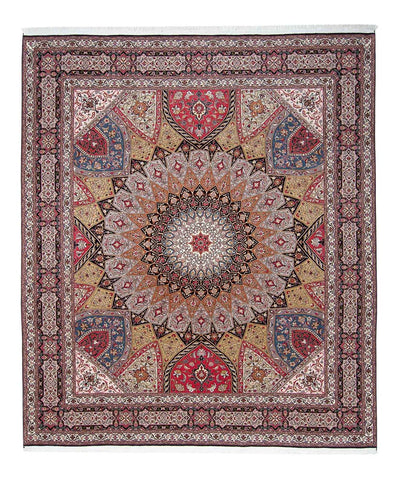 Täbriz - 50 Raj Teppich 254x303cm - Perserteppich
