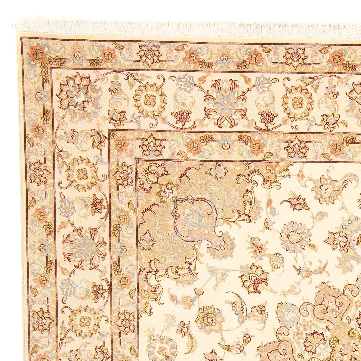 Perserteppich - Täbriz - Royal 206 x 202 cm Quadratischer Teppich