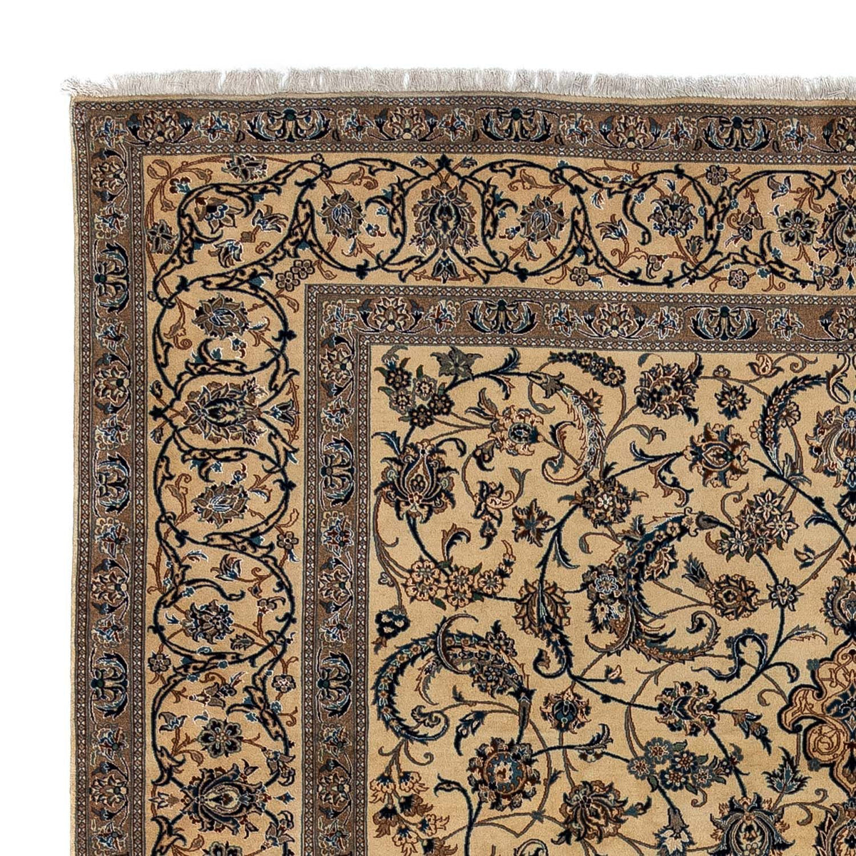Perserteppich - Nain - Royal 362 x 243 cm - dunkelbeige