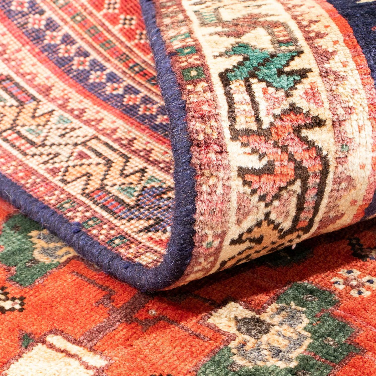 Perserteppich - Nomadic 148 x 108 cm - hellrot