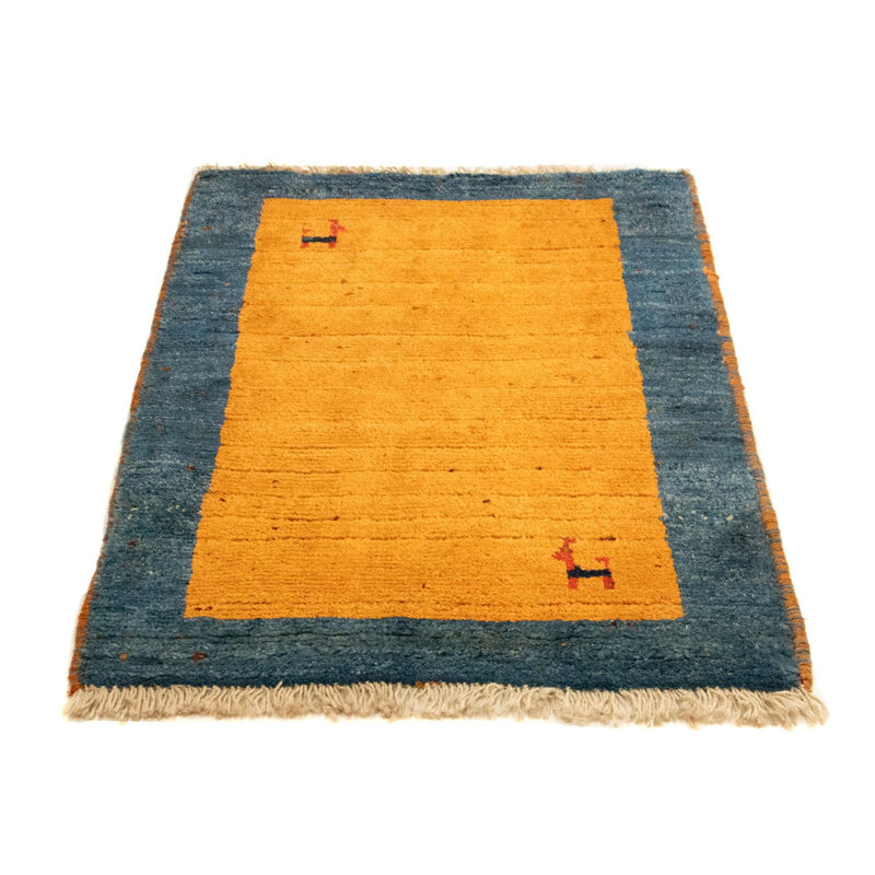 Gabbeh Teppich - Perser 85 x 64 cm - gold