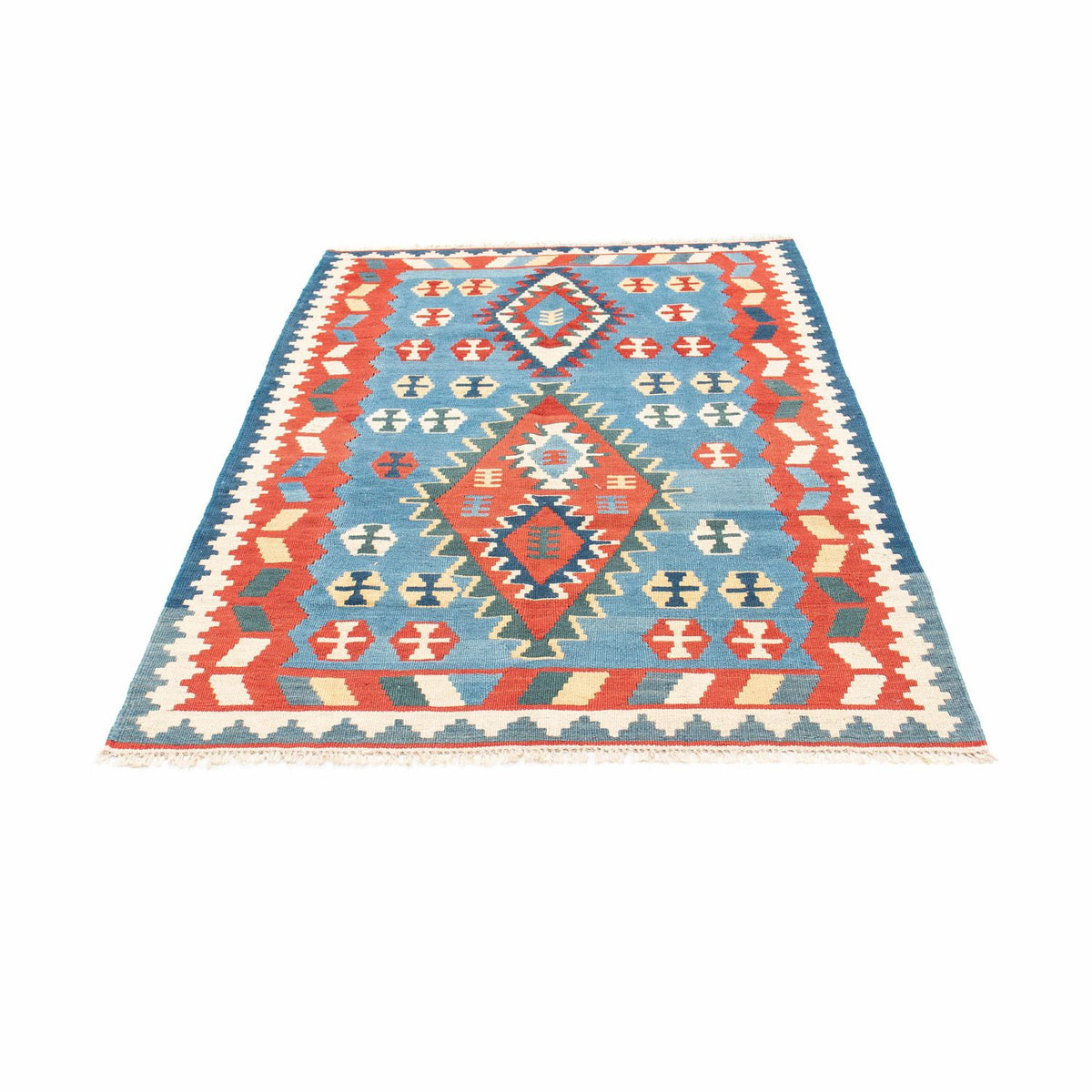 Kelim Teppich - Oriental 173 x 118 cm - blau