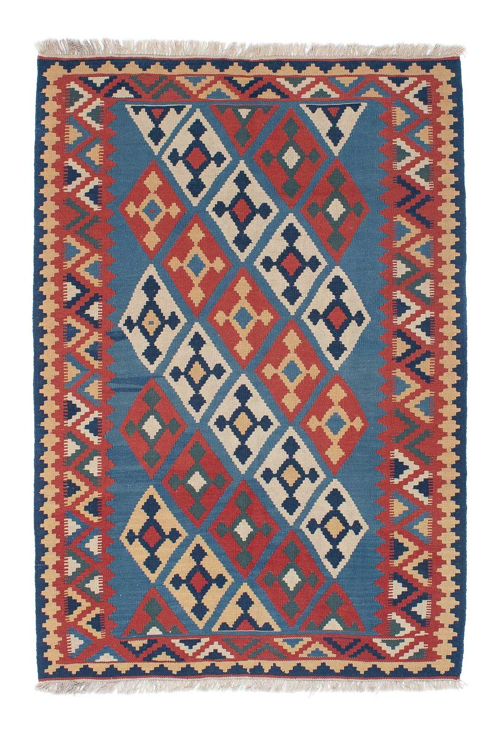 Kelim Teppich - Oriental 183 x 123 cm - blau
