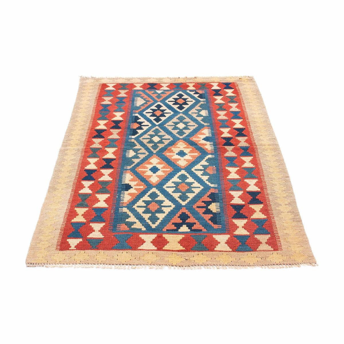 Kelim Teppich - Oriental 152 x 100 cm - blau
