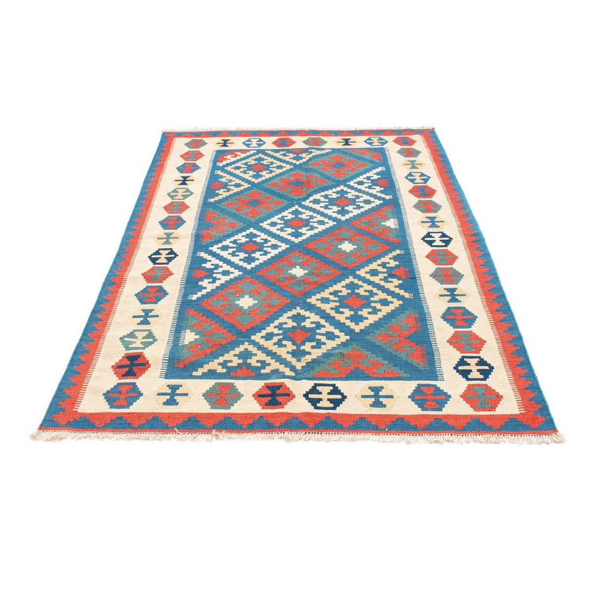 Kelim Teppich - Oriental 177 x 122 cm - blau