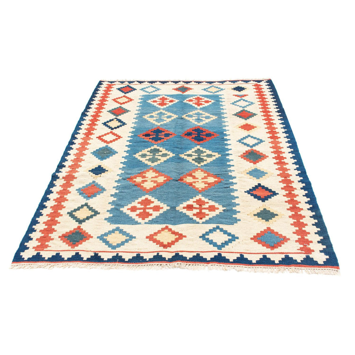 Kelim Teppich - Oriental 168 x 122 cm - blau
