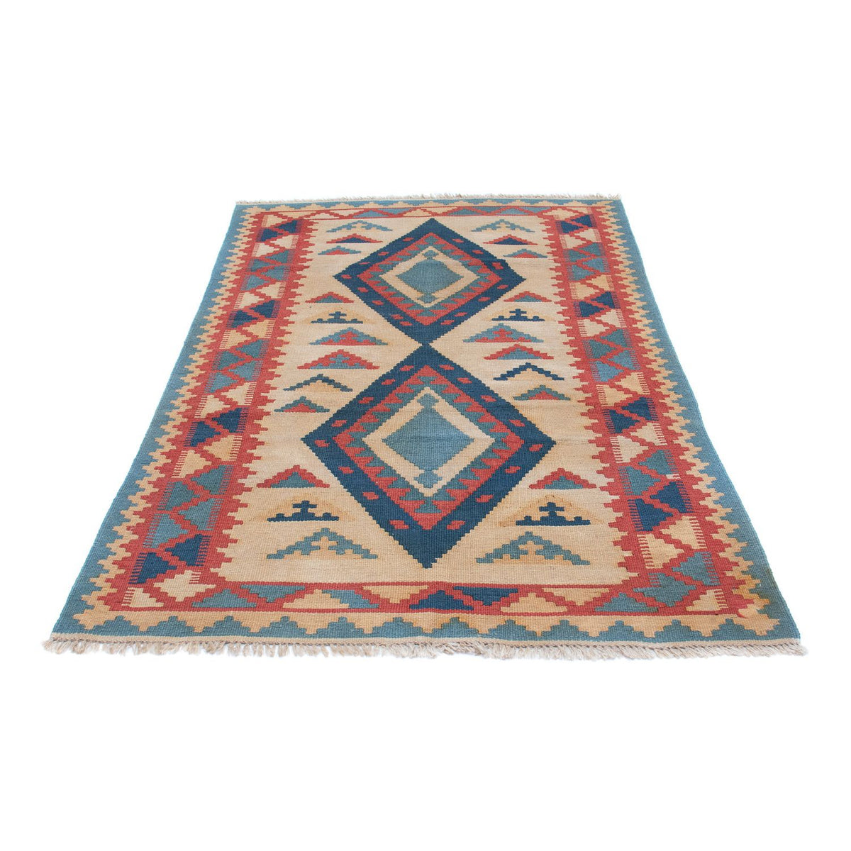 Kelim Teppich - Oriental 184 x 117 cm - hellbraun