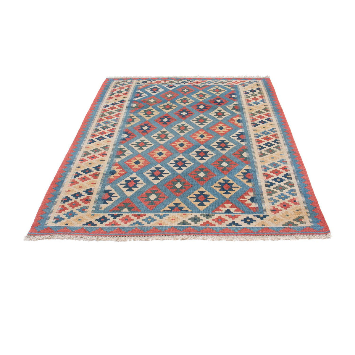 Kelim Teppich - Oriental 174 x 123 cm - blau