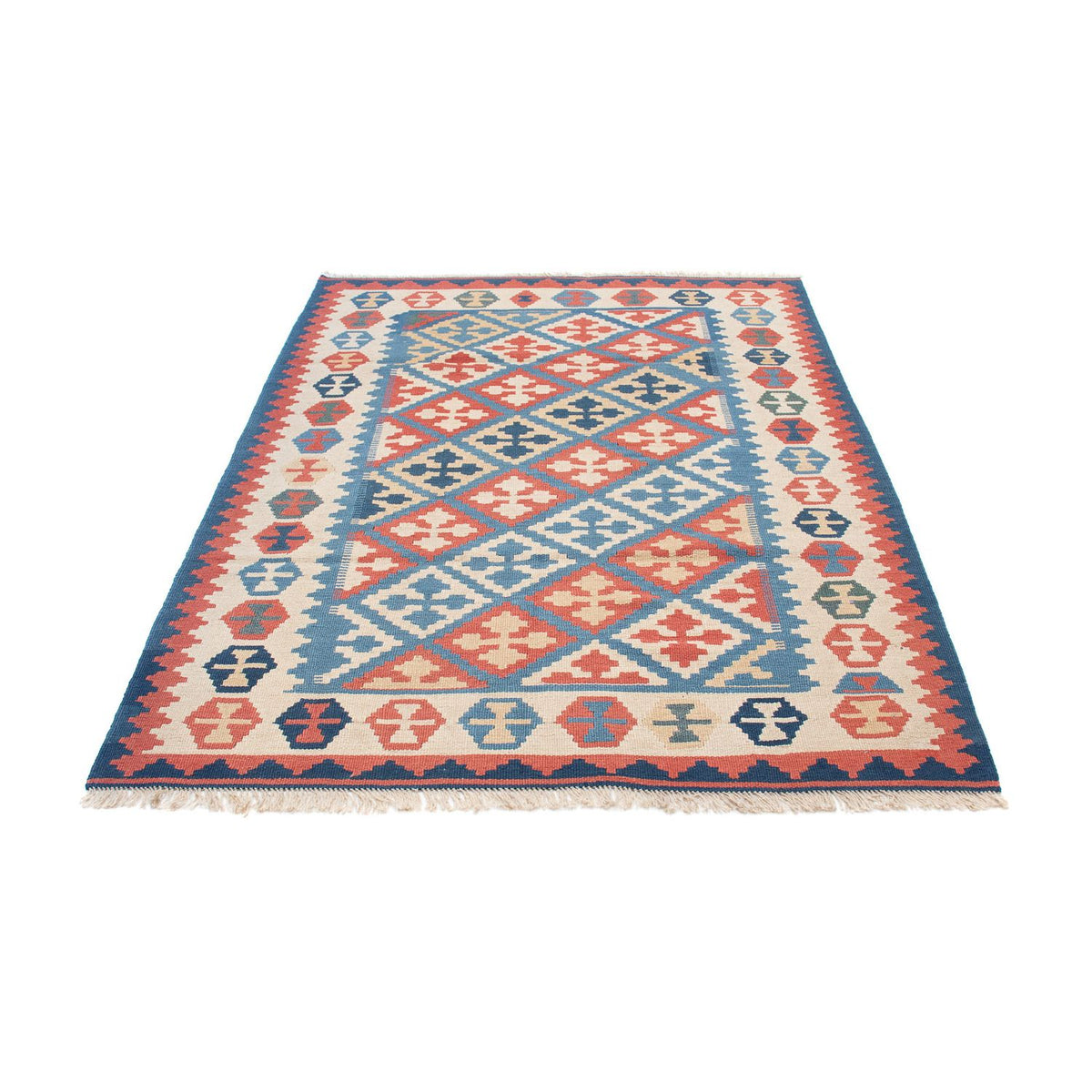 Kelim Teppich - Oriental 180 x 118 cm - blau