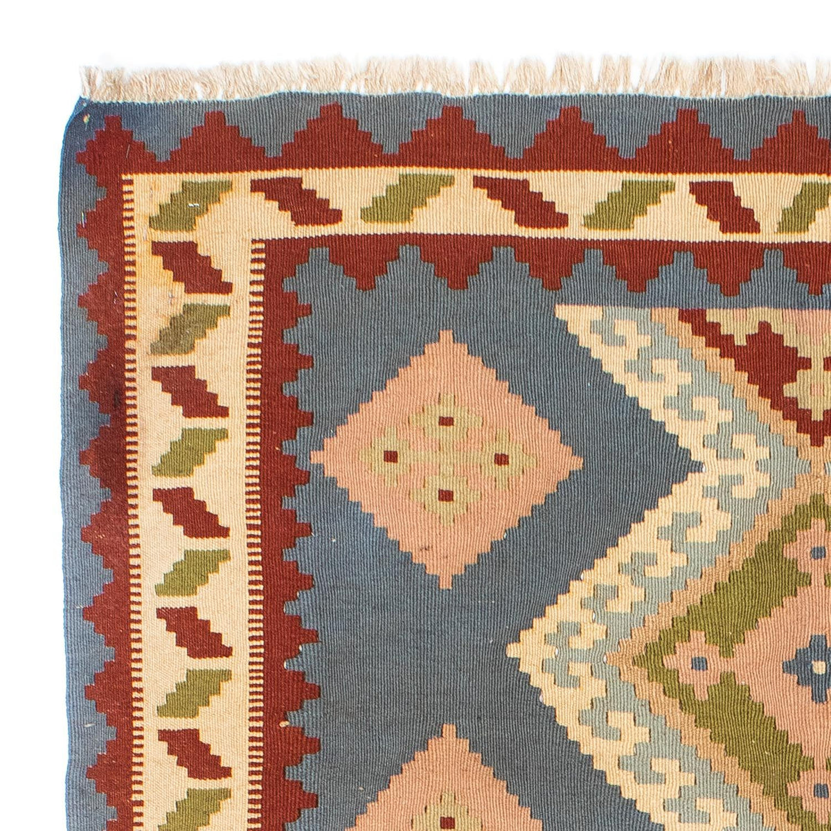 Kelim Teppich - Oriental 200 x 130 cm - hellblau