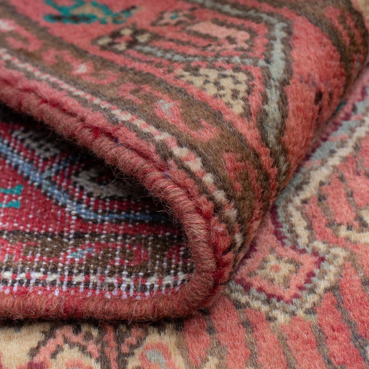 Perserteppich - Nomadic 126 x 80 cm - hellrot