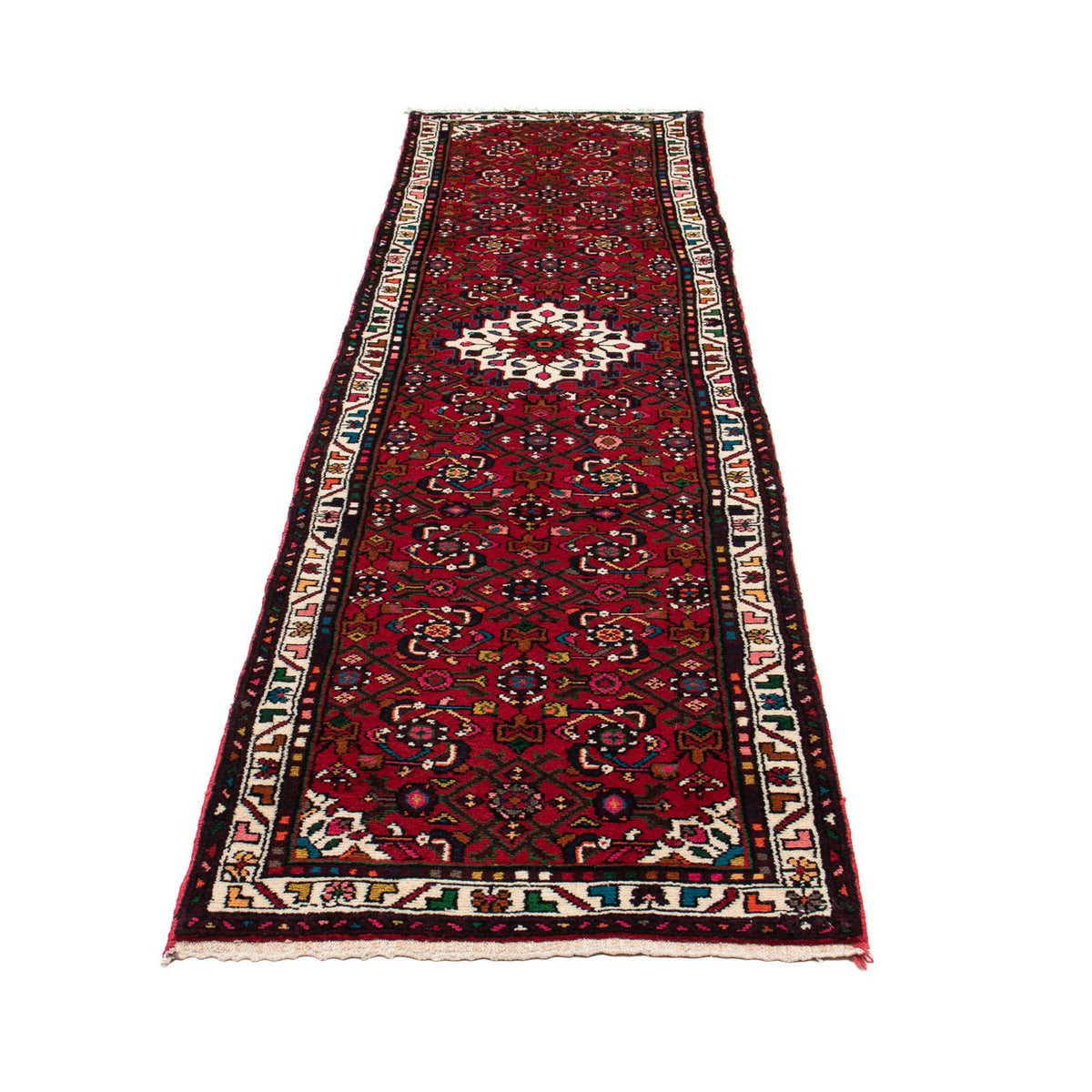 Perserteppich - Nomadic 298 x 72 cm - dunkelrot