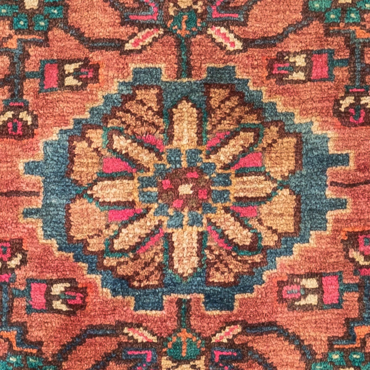 Perserteppich - Nomadic 123 x 87 cm - hellrot