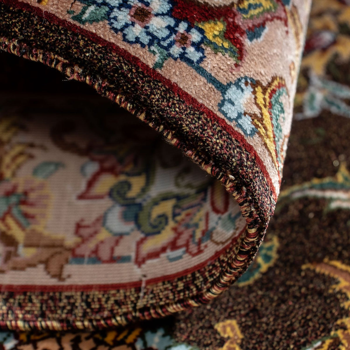 Perserteppich - Ghom 86 x 60 cm - braun