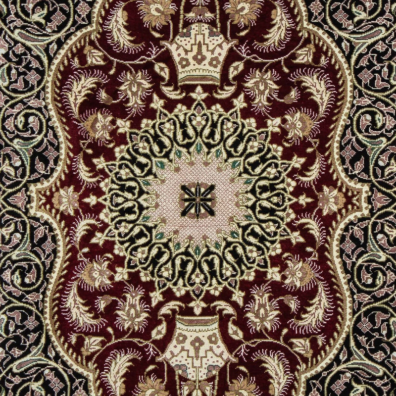 Perserteppich - Ghom 94 x 58 cm - dunkelblau