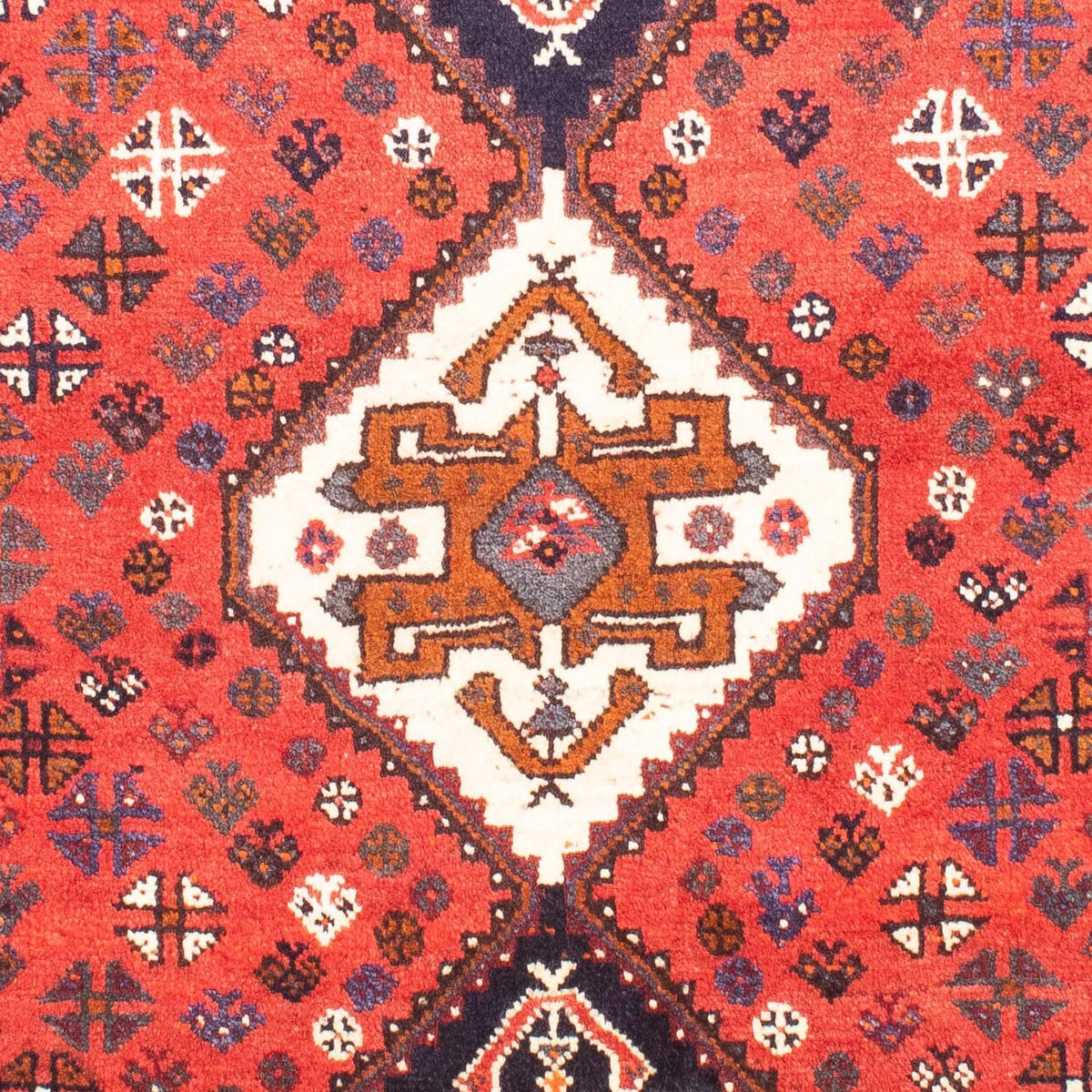 Perserteppich - Nomadic 159 x 121 cm - dunkelrot