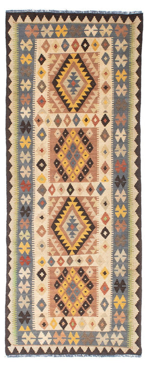 Kelim Teppich - Oriental 208 x 82 cm - beige