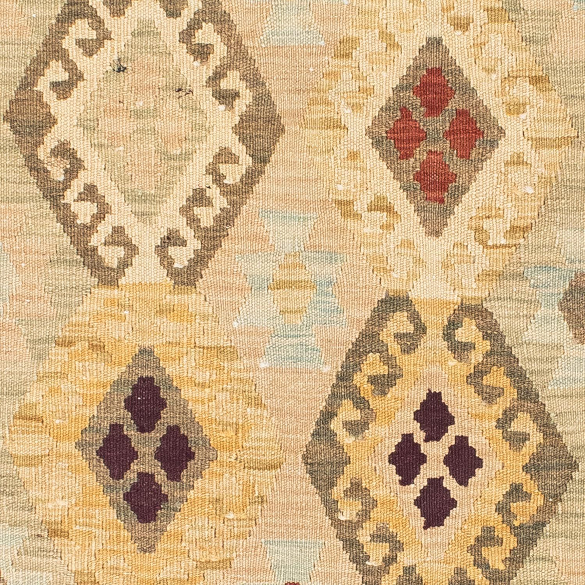 Kelim Teppich - Oriental 199 x 79 cm - beige