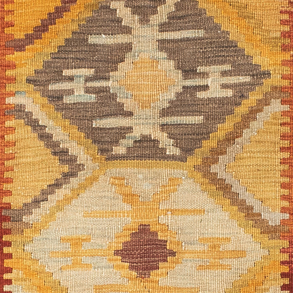 Kelim Teppich - Oriental 185 x 75 cm - gold