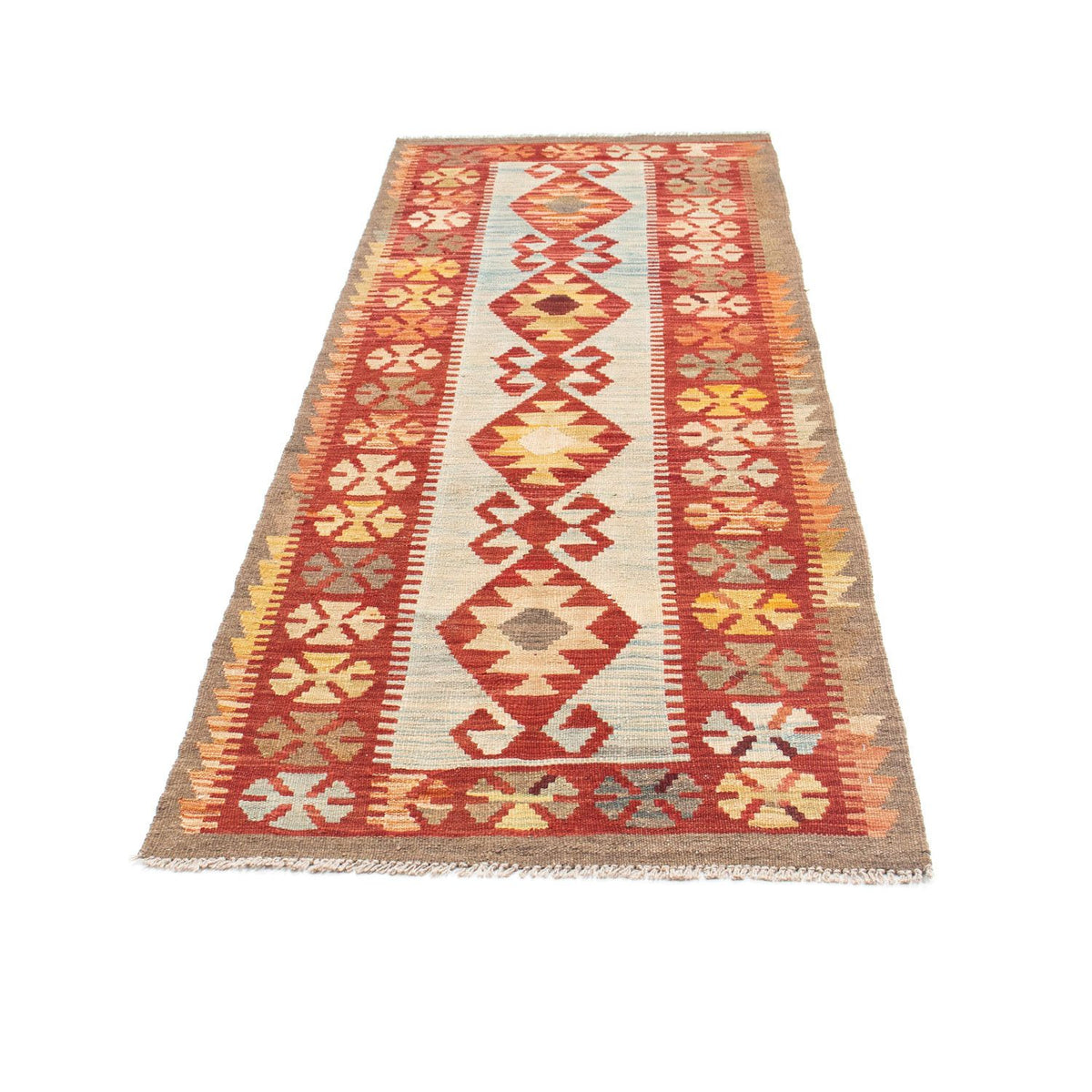 Kelim Teppich - Oriental 206 x 77 cm - beige