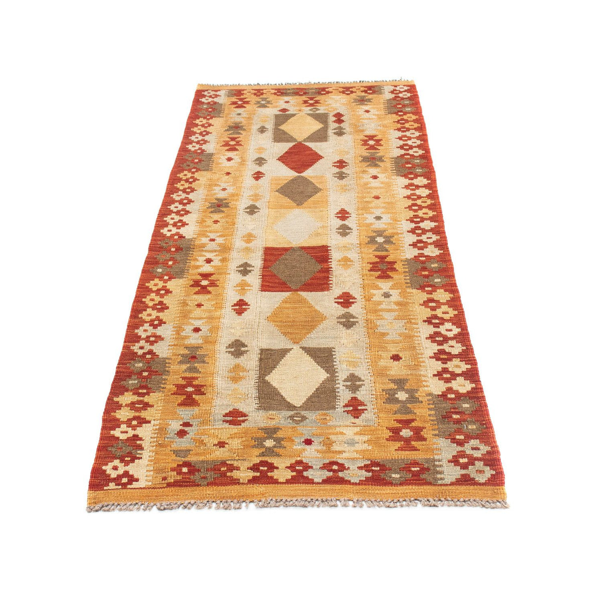 Kelim Teppich - Oriental 196 x 72 cm - beige