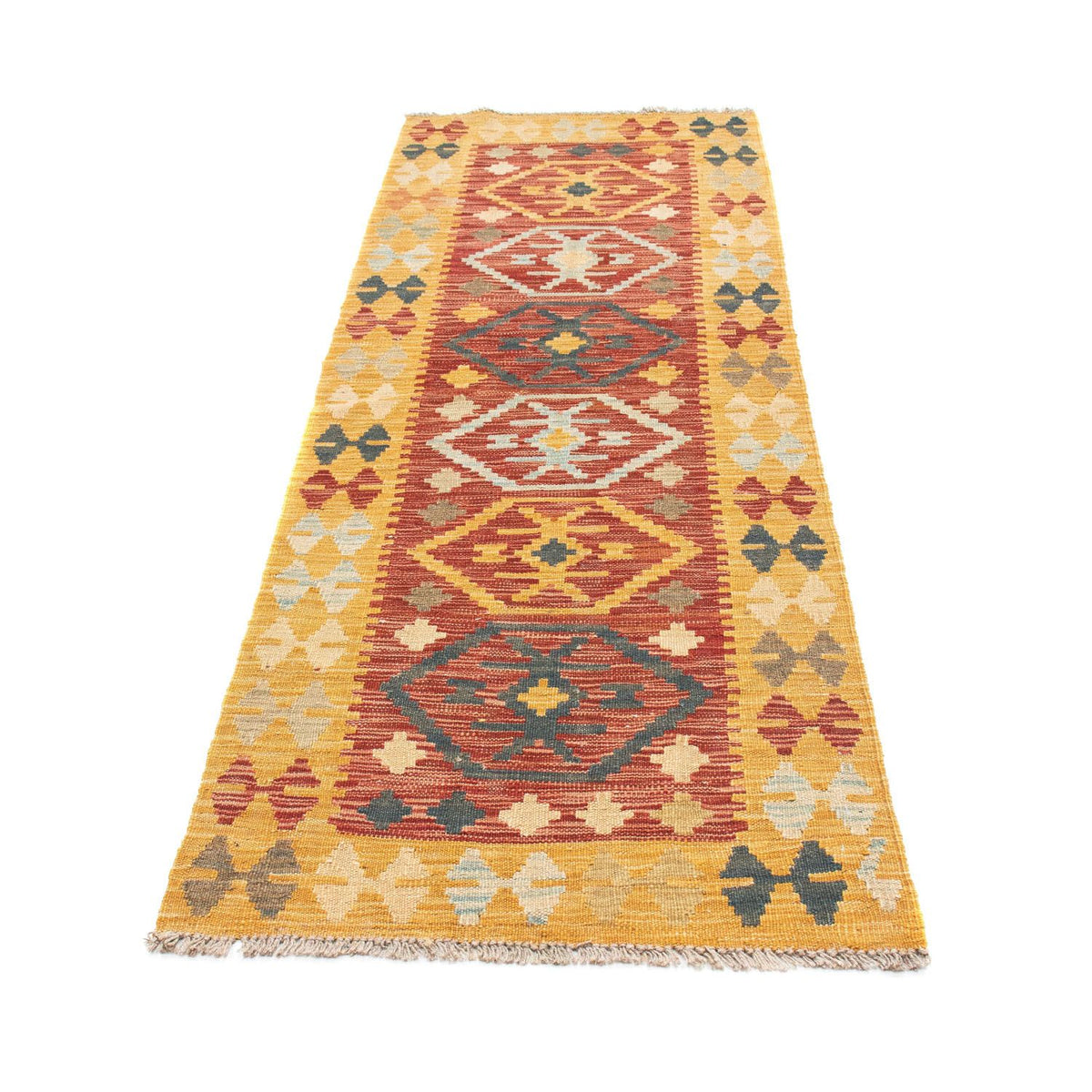 Kelim Teppich - Oriental 202 x 72 cm - mehrfarbig