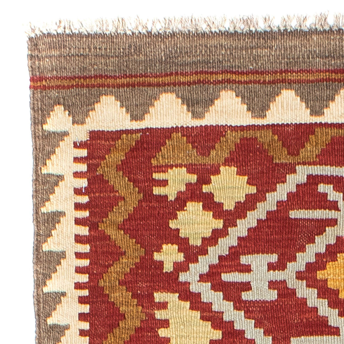 Kelim Teppich - Oriental 203 x 67 cm - rot